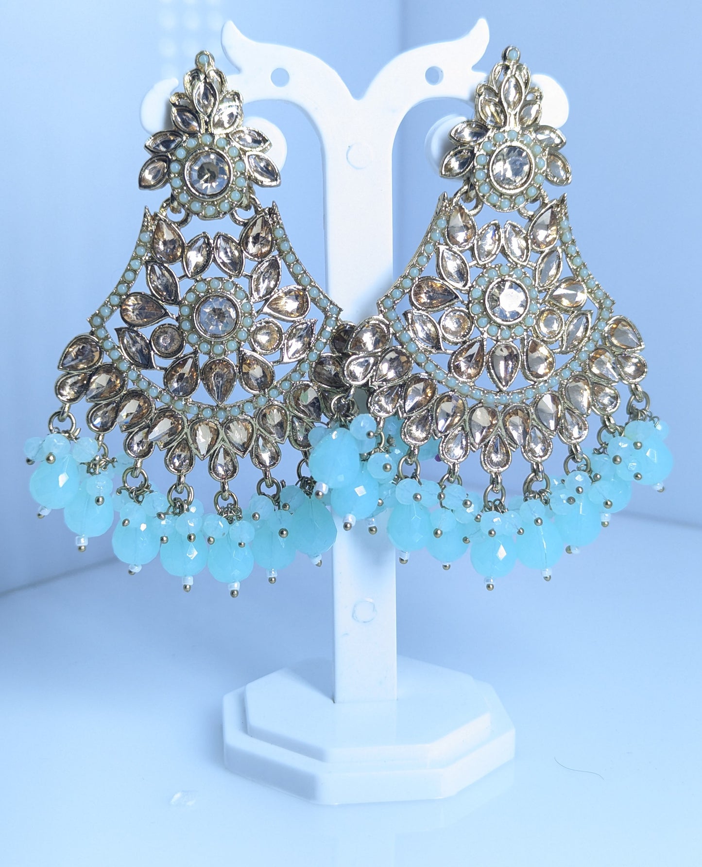 Heritage Spark Kundan Jhumka Earrings