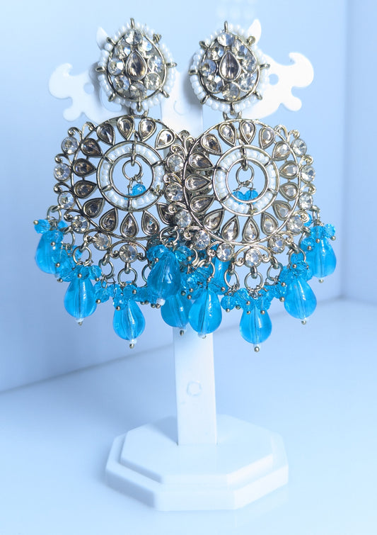 Regal Shine Kundan Jhumka Earrings