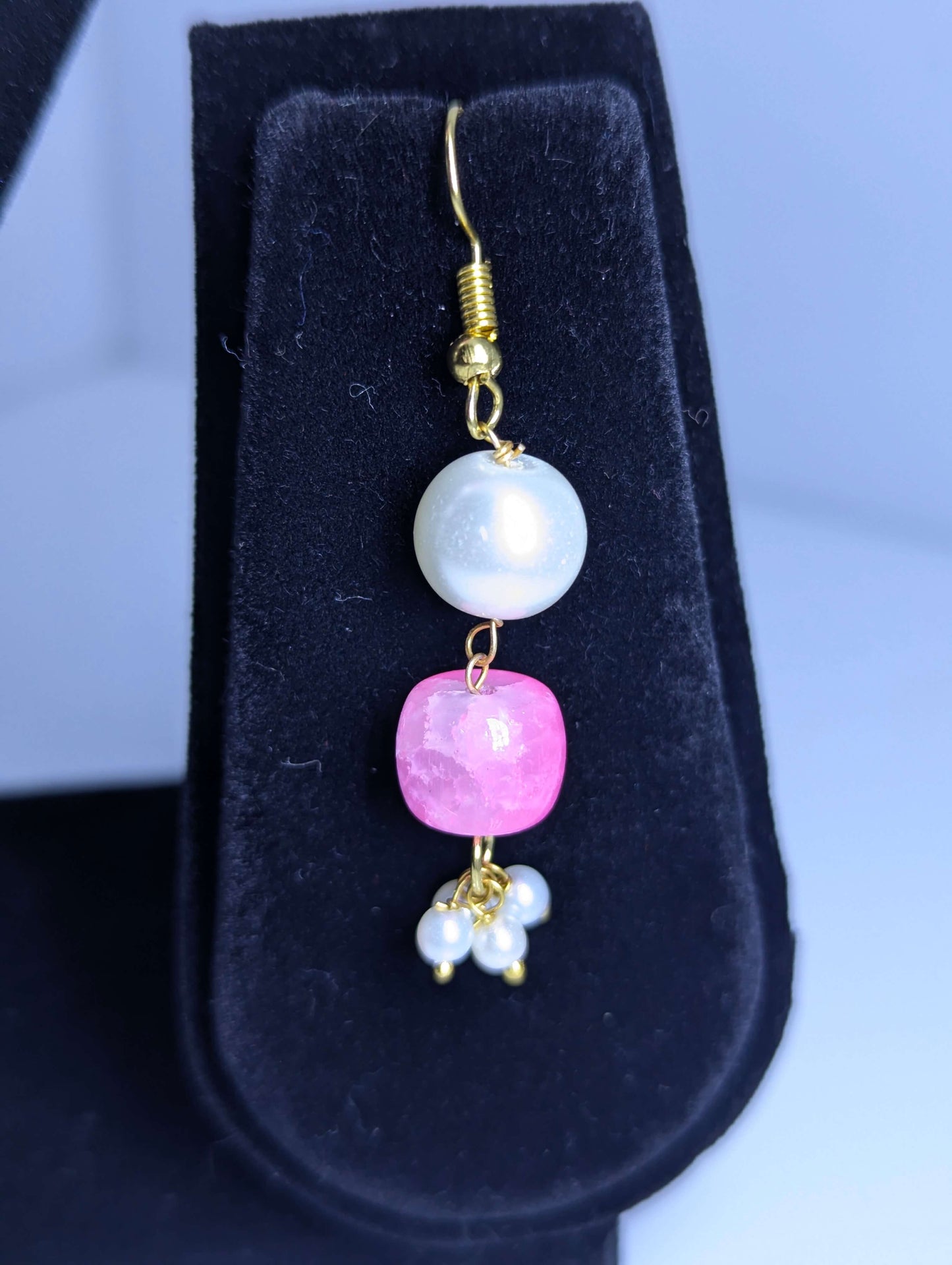 Multi-Coloured Beads & Pearl Symphony Necklace Set