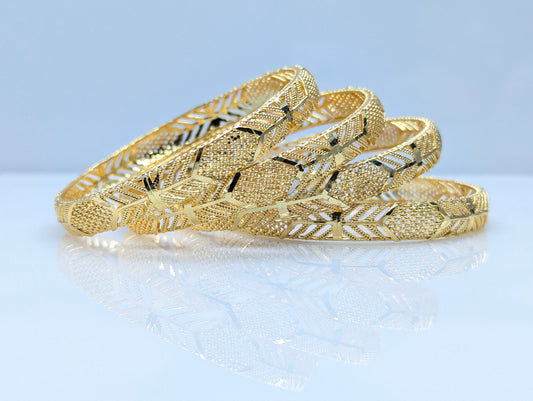Luxury Statement Gold Bangles for Wedding & Festive Wear
