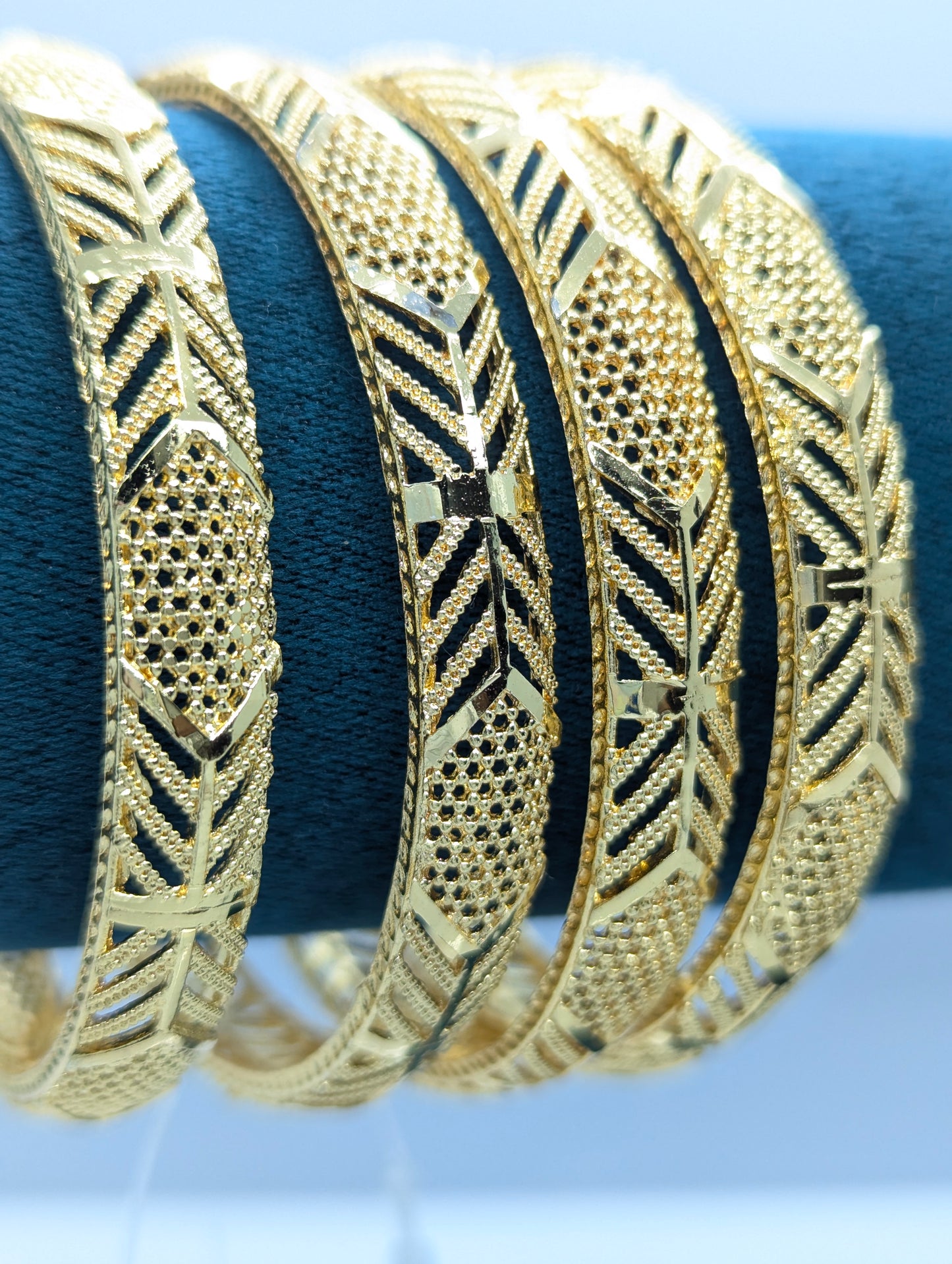 Luxury Statement Gold Bangles for Wedding & Festive Wear