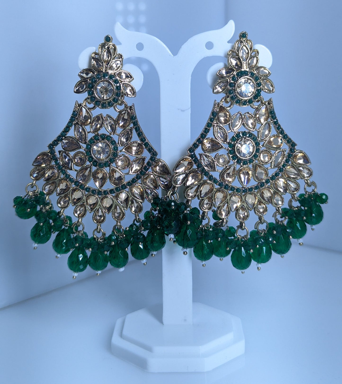 Heritage Spark Kundan Jhumka Earrings