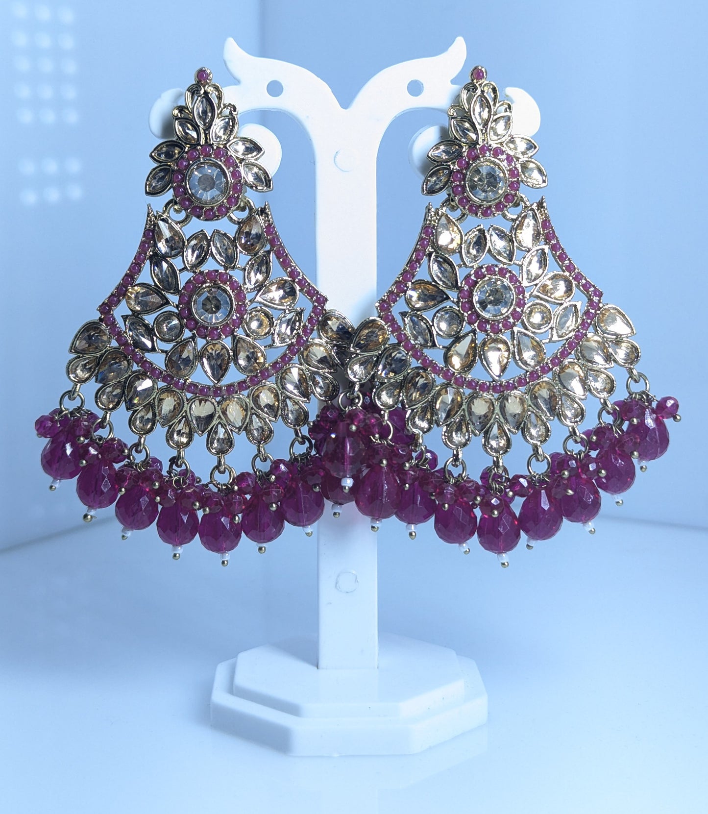 Heritage Spark Kundan Jhumka Earrings
