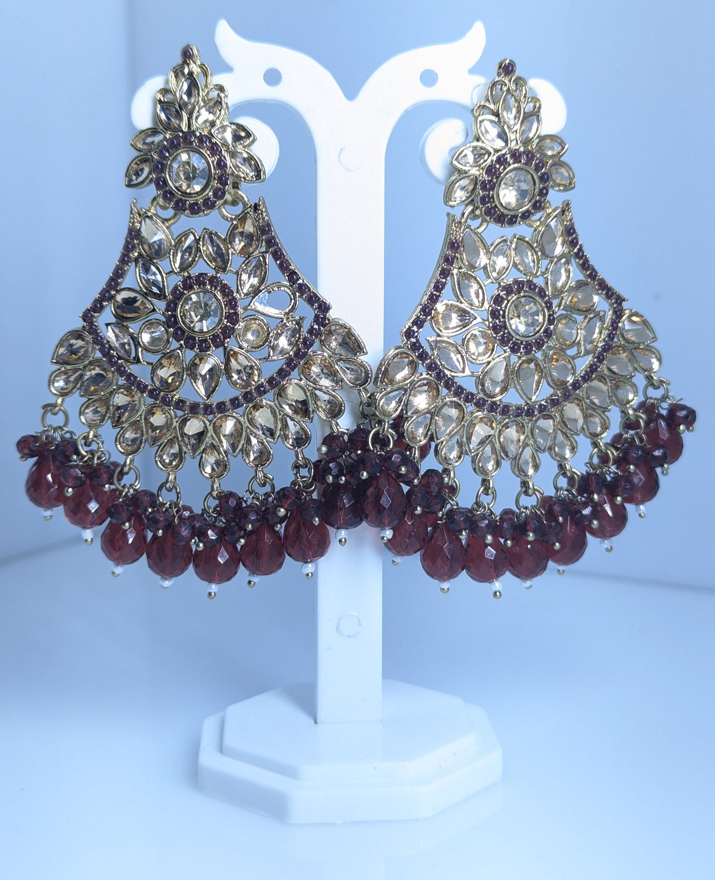 Heritage Spark Kundan Jhumka Earrings