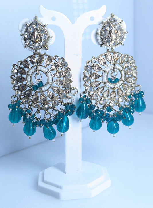 Regal Shine Kundan Jhumka Earrings