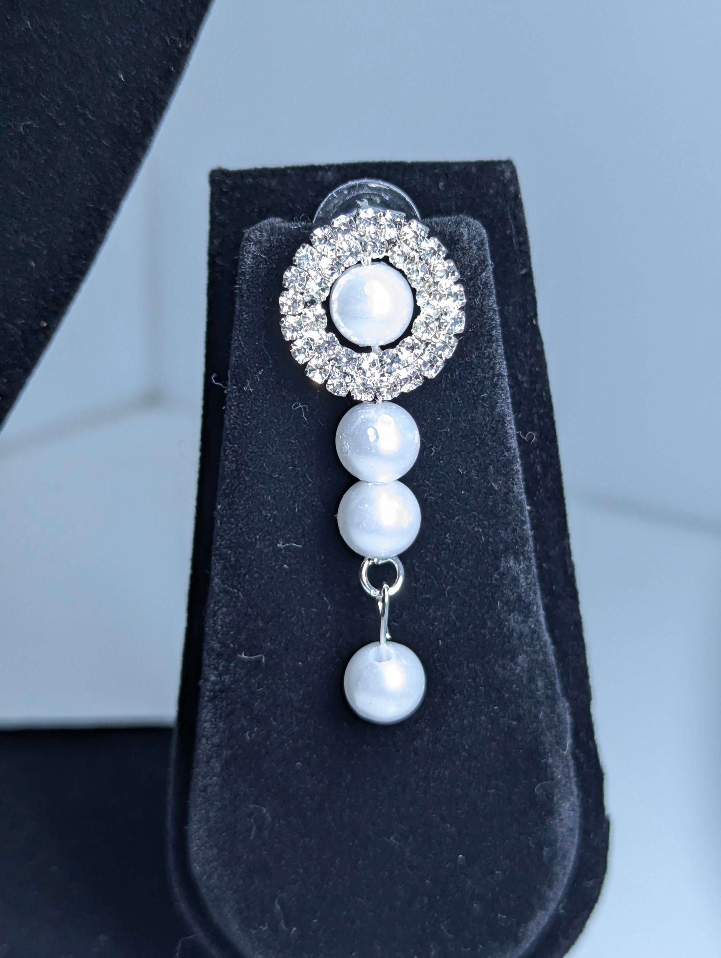 Pearl Cascade Diamond Necklace Set