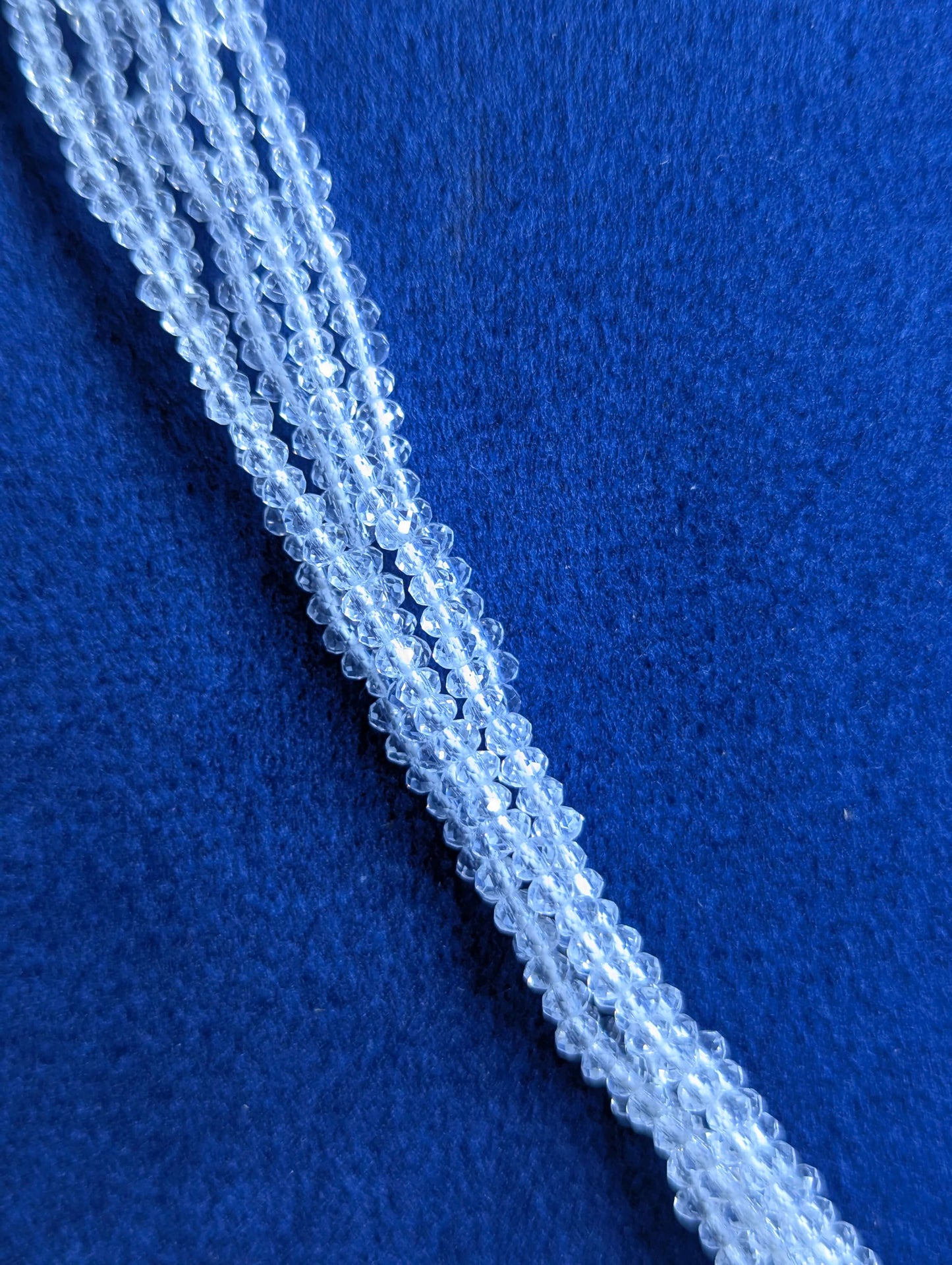 Multi-colored Stone Beads & Crystal Tassel Mala Set