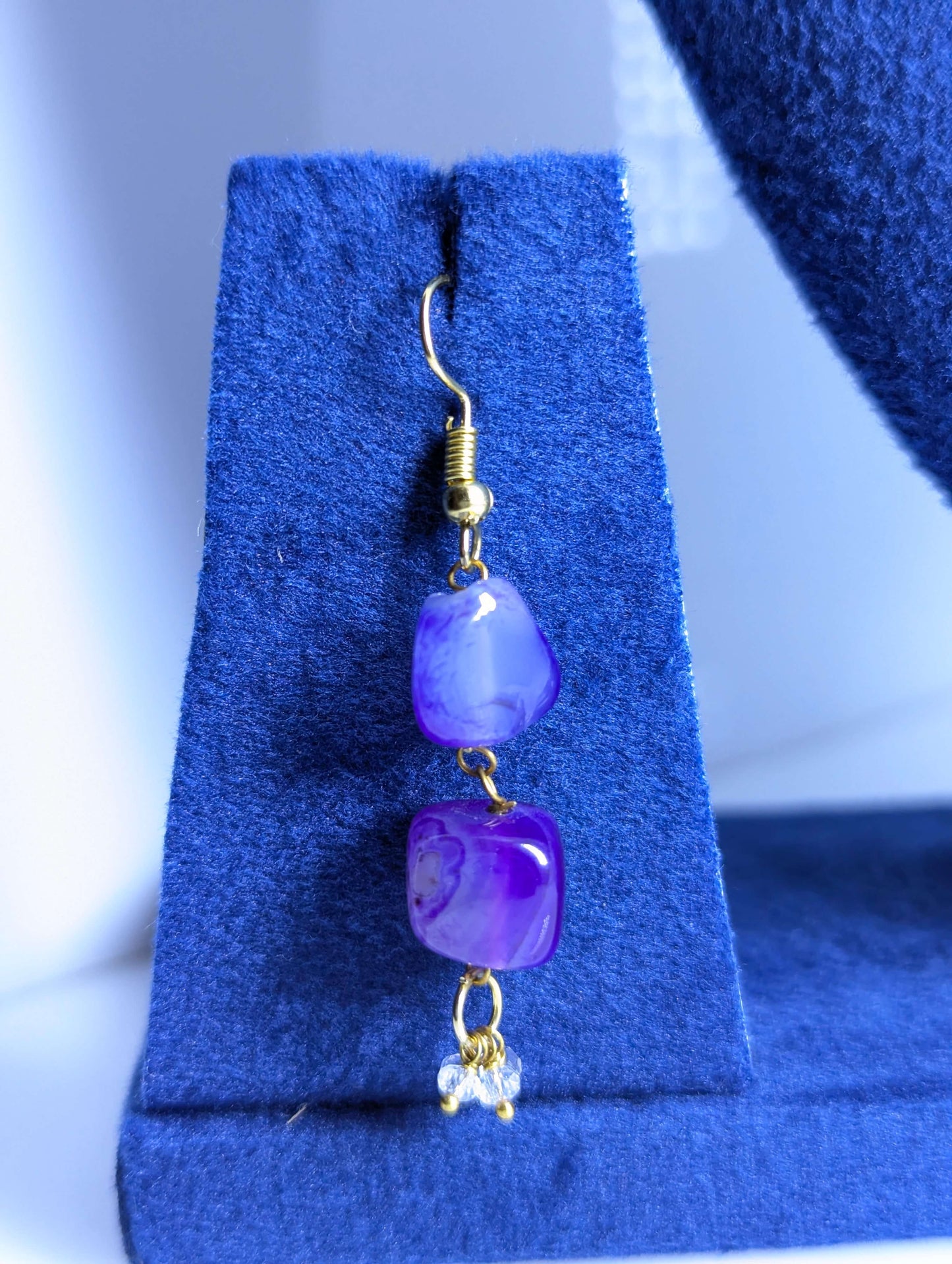 Multi-colored Stone Beads & Crystal Tassel Mala Set