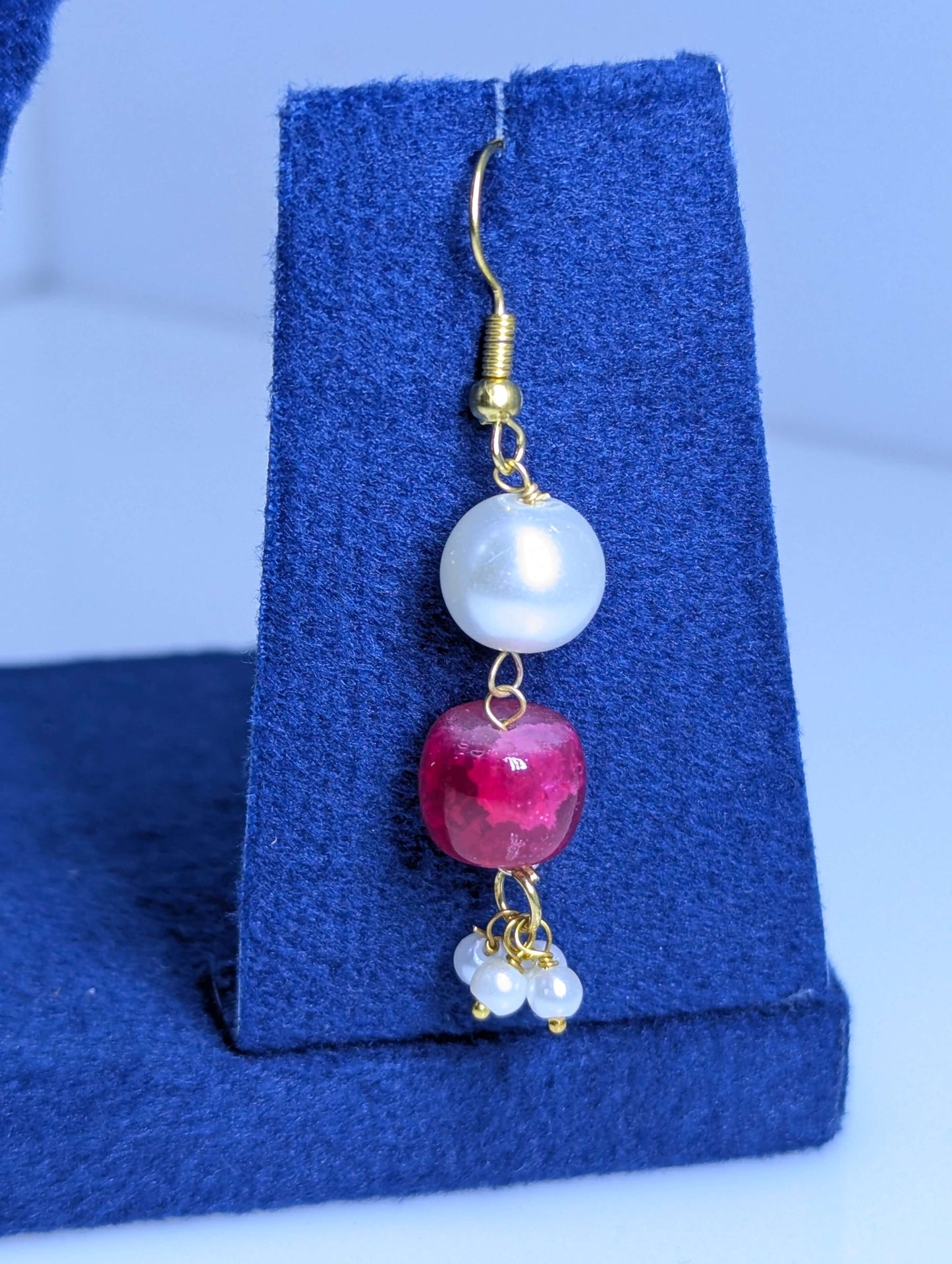 Multi-Coloured Beads & Pearl Symphony Necklace Set